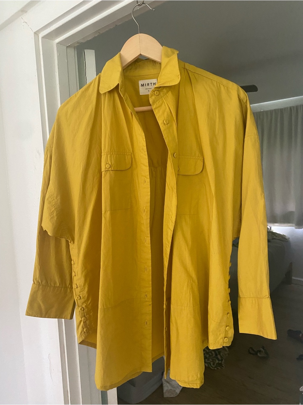 MIRTH Yellow Button-Up Shirt
